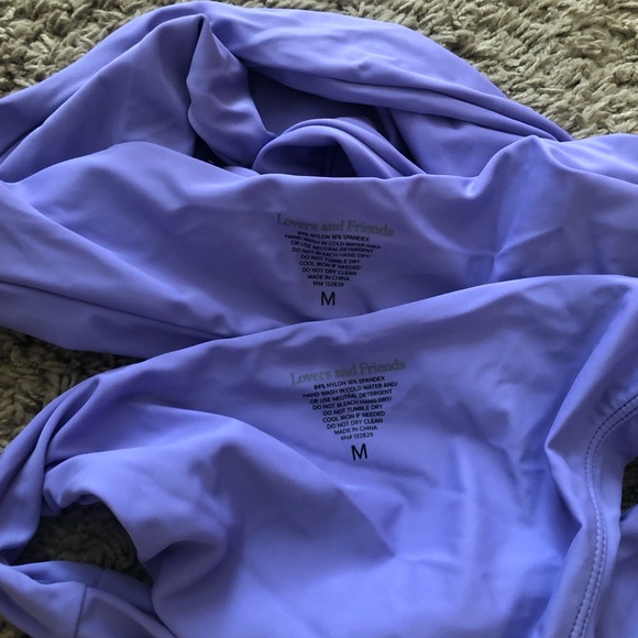 Lovers + Friends Purple One-Shoulder Swimsuit - Picture 2 of 2